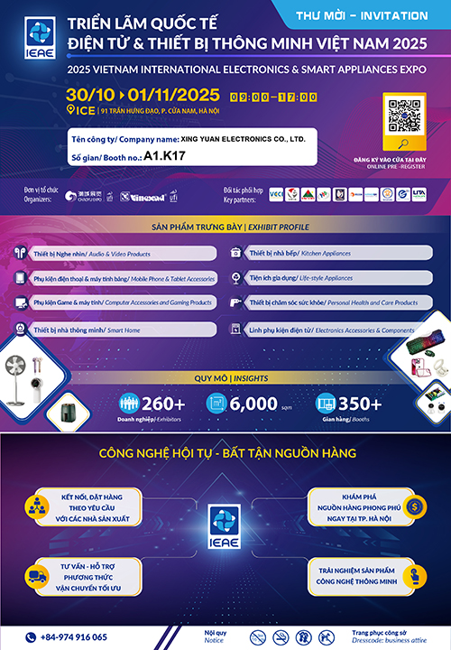 2025 Vietnam(Hanoi) International Electronics & Smart Appliances Expo